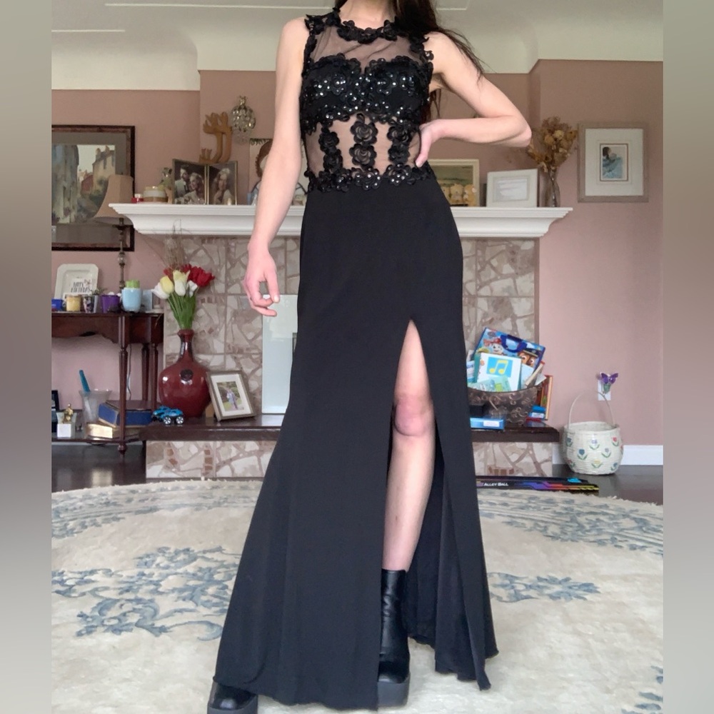 Lux Gal by Precious Formals Elegant Black Evening Gown